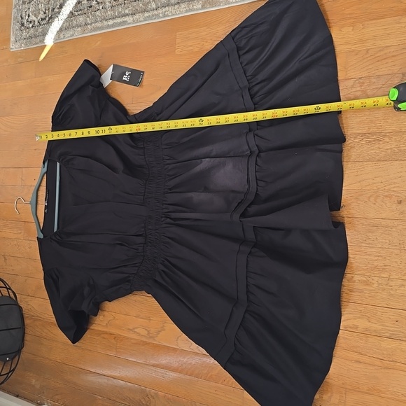 BE BY CHETTA B BRAND WOMEN'S PLUS BLACK SHORT SLEEVES SUMMER DRESS SIZE 3X - Picture 11 of 13